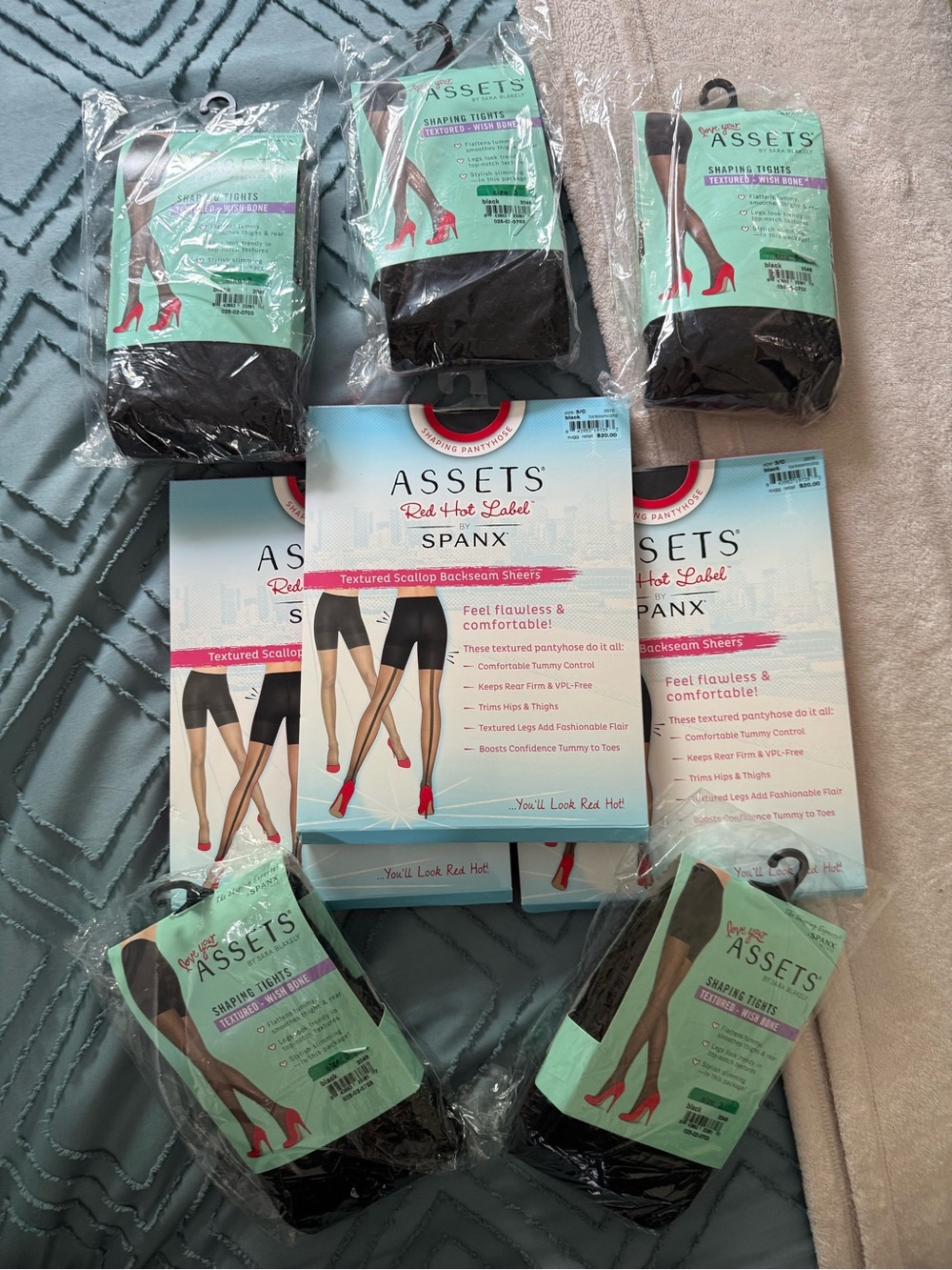 Lot (8) of SPANX Assets Tights: Size 3/C